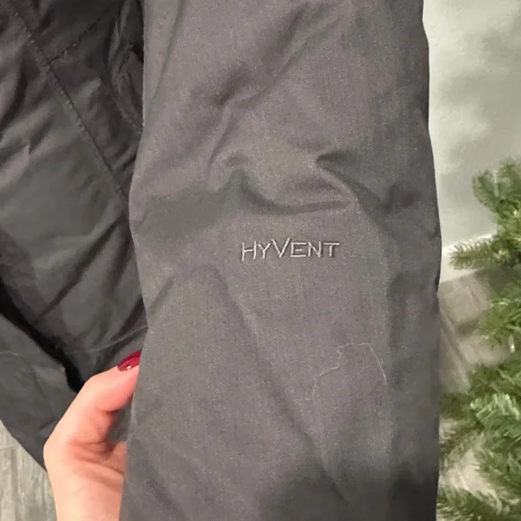 The North Face Women's Dark Gray Fur Hooded Snow Jacket - Picture 4 of 5